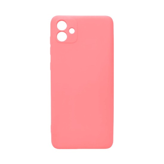 Capa de Silicone com Moldura de Câmera para Samsung Galaxy A04e Rosa